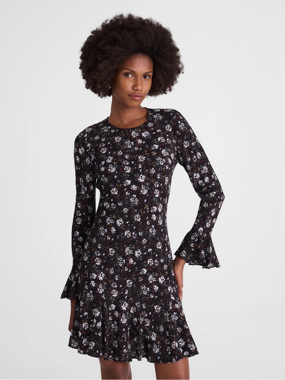 Madewell Long-Sleeve A-Line Mini Dress Size 4 NWT